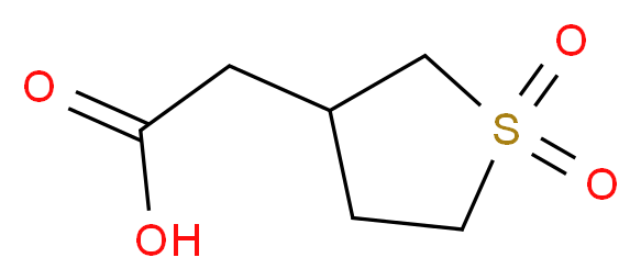 2-(1,1-dioxidotetrahydrothiophen-3-yl)acetic acid_分子结构_CAS_4785-66-4)