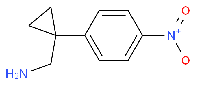 [1-(4-NITROPHENYL)CYCLOPROPYL]METHANAMINE_分子结构_CAS_561297-86-7)