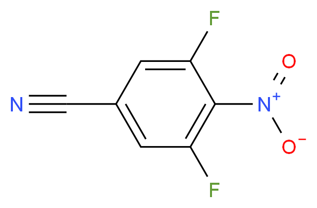 3,5-Difluoro-4-nitrobenzonitrile_分子结构_CAS_1123172-88-2)