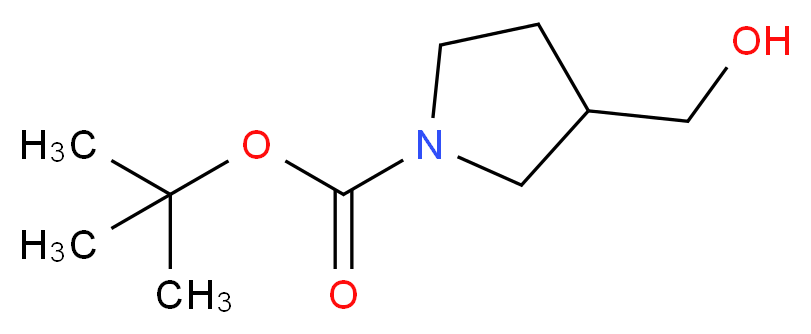 tert-butyl 3-(hydroxymethyl)pyrrolidine-1-carboxylate_分子结构_CAS_114214-69-6)