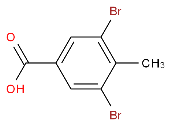 3,5-Dibromo-4-methylbenzoic acid_分子结构_CAS_67973-32-4)