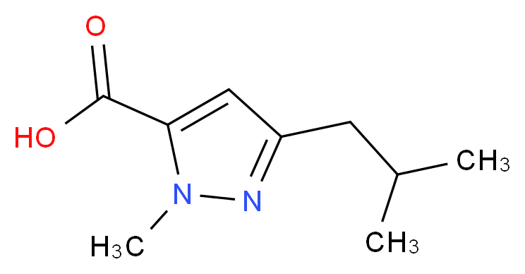 3-isobutyl-1-methyl-1H-pyrazole-5-carboxylic acid_分子结构_CAS_769132-77-6)