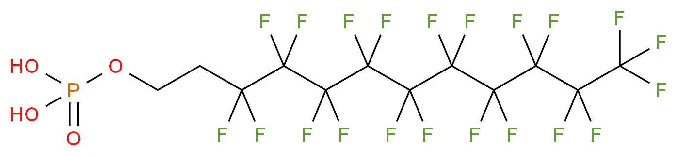 Mono[2-(perfluorodecyl)ethyl] Phosphate_分子结构_CAS_57678-05-4)