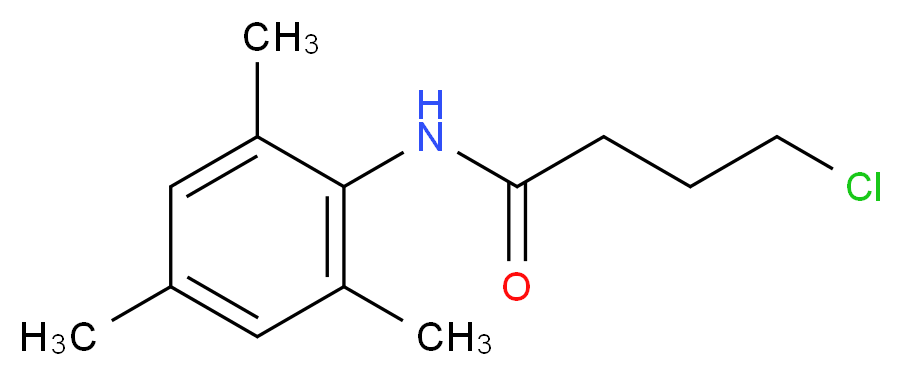 4-chloro-N-(2,4,6-trimethylphenyl)butanamide_分子结构_CAS_121513-35-7