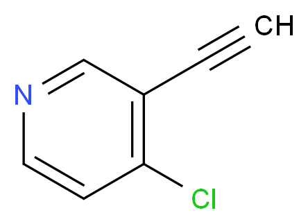 4-chloro-3-ethynylpyridine_分子结构_CAS_1196145-03-5