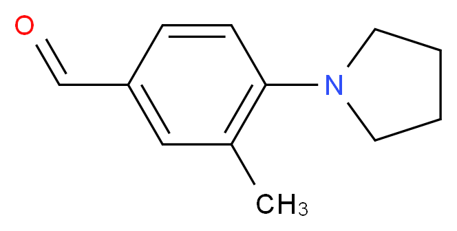 3-methyl-4-pyrrolidin-1-ylbenzaldehyde_分子结构_CAS_461033-80-7)