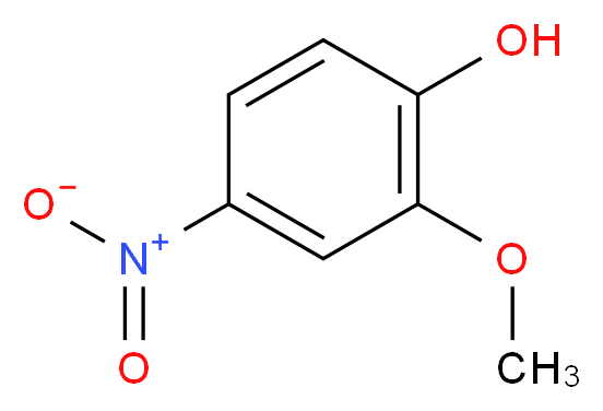 2-methoxy-4-nitrophenol_分子结构_CAS_3251-56-7