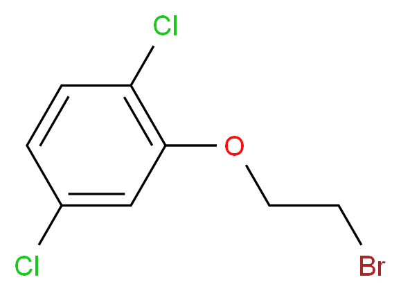 2-(2-bromoethoxy)-1,4-dichlorobenzene_分子结构_CAS_85262-50-6