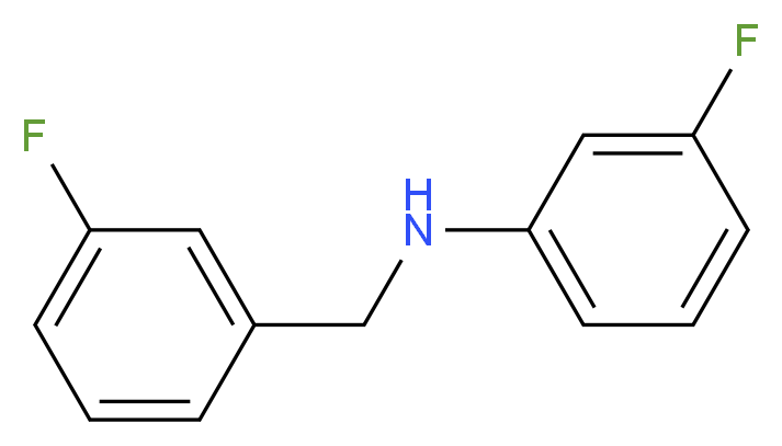 3-Fluoro-N-(3-fluorobenzyl)aniline_分子结构_CAS_637744-58-2)