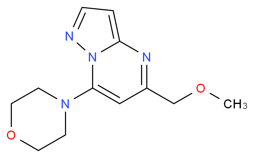 5-(methoxymethyl)-7-(4-morpholinyl)pyrazolo[1,5-a]pyrimidine_分子结构_CAS_)