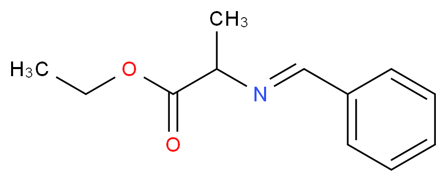 ethyl 2-[(E)-(phenylmethylidene)amino]propanoate_分子结构_CAS_60930-36-1