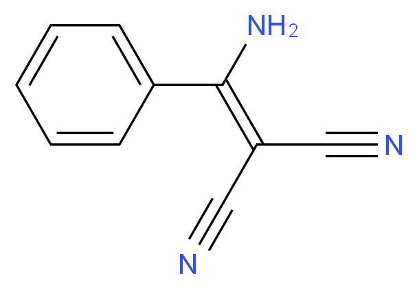 2-[amino(phenyl)methylidene]propanedinitrile_分子结构_CAS_3336-65-0