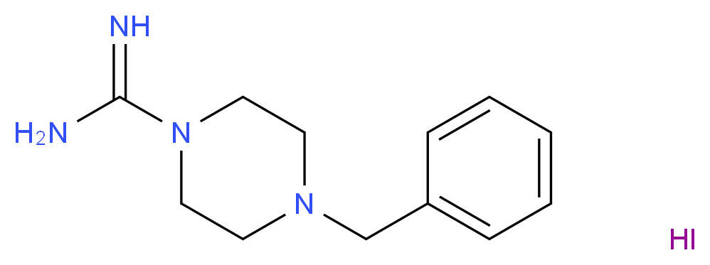 4-benzylpiperazine-1-carboximidamide hydroiodide_分子结构_CAS_852228-15-0)