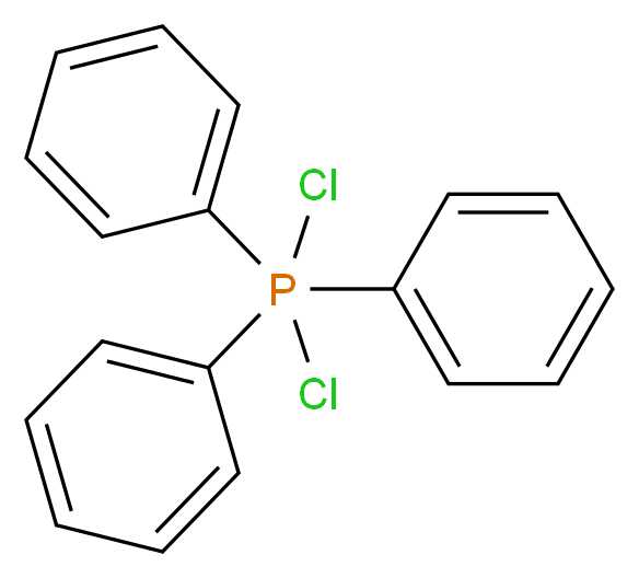 dichlorotriphenyl-λ<sup>5</sup>-phosphane_分子结构_CAS_2526-64-9