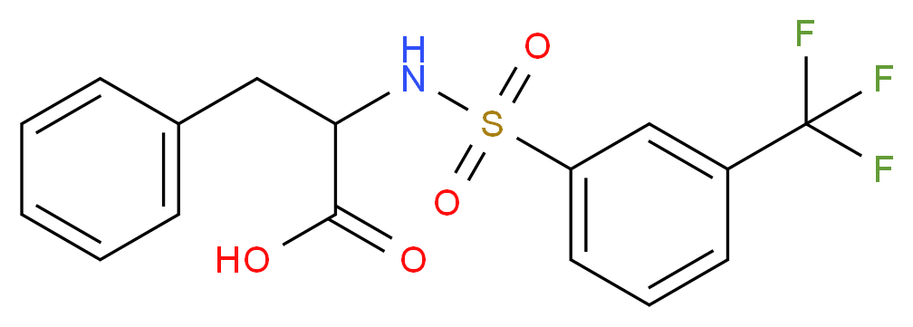 3-phenyl-2-({[3-(trifluoromethyl)phenyl]sulfonyl}amino)propanoic acid_分子结构_CAS_250714-63-7)