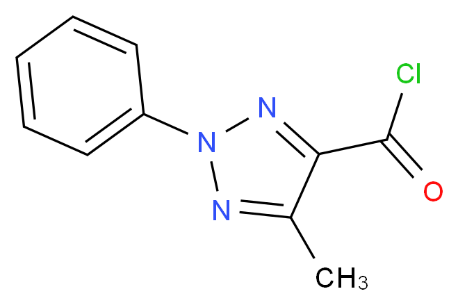 5-methyl-2-phenyl-2H-1,2,3-triazole-4-carbonyl chloride_分子结构_CAS_36401-55-5)