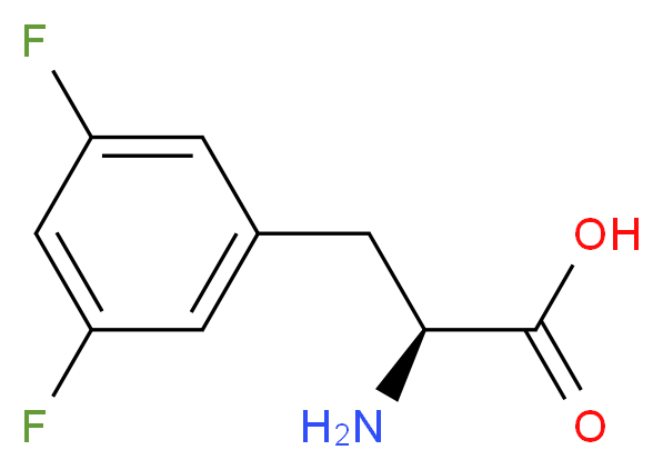 (S)-2-Amino-3-(3,5-difluorophenyl)propanoic acid_分子结构_CAS_31105-91-6)