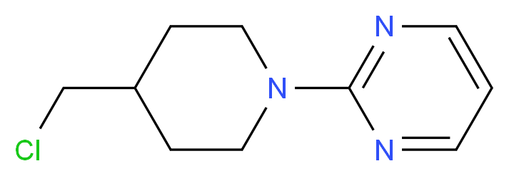 2-[4-(chloromethyl)piperidin-1-yl]pyrimidine_分子结构_CAS_111247-62-2