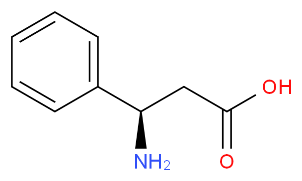 (3R)-3-amino-3-phenylpropanoic acid_分子结构_CAS_83649-48-3