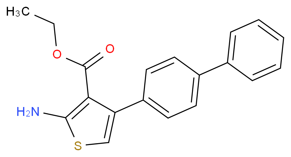 Ethyl 2-amino-4-biphenylylthiophene-3-carboxylate_分子结构_CAS_)