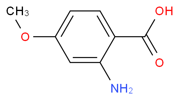 2-氨基-4-甲氧基苯甲酸_分子结构_CAS_4294-95-5)