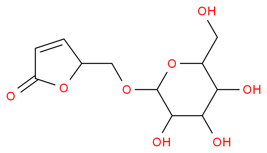 5-({[3,4,5-trihydroxy-6-(hydroxymethyl)oxan-2-yl]oxy}methyl)-2,5-dihydrofuran-2-one_分子结构_CAS_644-69-9