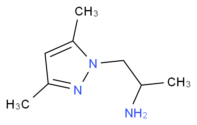 1-(3,5-dimethyl-1H-pyrazol-1-yl)propan-2-amine_分子结构_CAS_936940-34-0