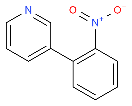 3-(2-nitrophenyl)pyridine_分子结构_CAS_4253-80-9