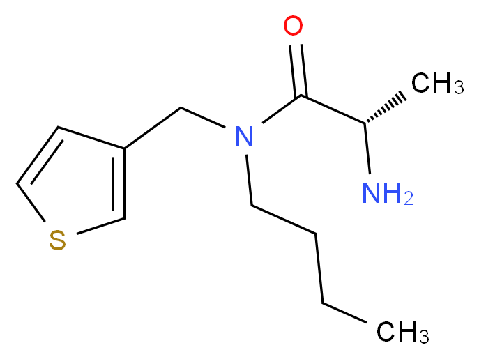 (2S)-2-amino-N-butyl-N-(3-thienylmethyl)propanamide_分子结构_CAS_)