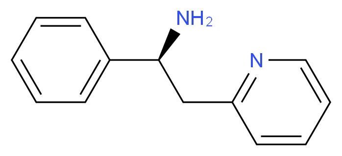 (1S)-1-phenyl-2-(pyridin-2-yl)ethan-1-amine_分子结构_CAS_153322-05-5