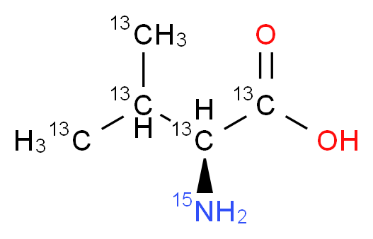 (2S)-2-amino-3-(<sup>1</sup><sup>3</sup>C)methyl(1,2,3,4-<sup>1</sup><sup>3</sup>C<sub>4</sub>)butanoic acid_分子结构_CAS_202407-30-5