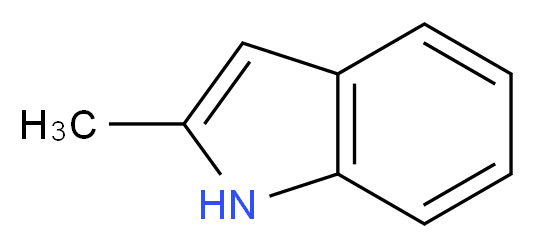 2-甲基吲哚_分子结构_CAS_95-20-5)