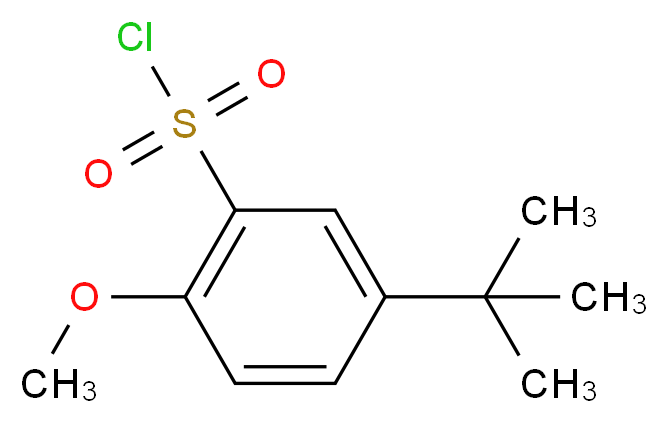 5-tert-butyl-2-methoxybenzenesulfonyl chloride_分子结构_CAS_88041-83-2)