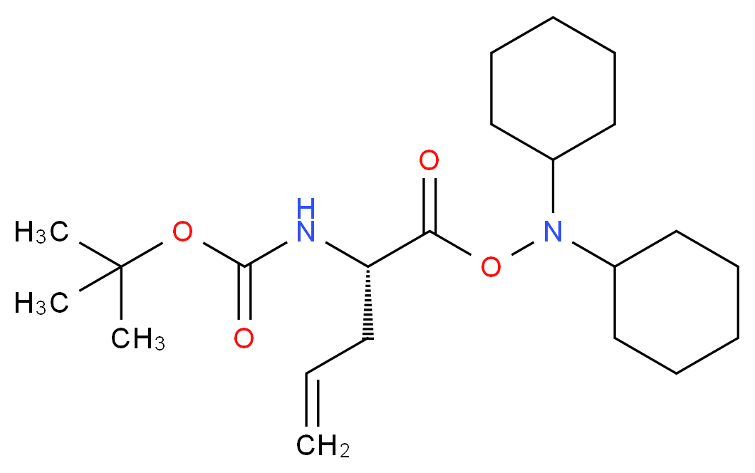 DicyclohexylaMine (S)-2-((tert-butoxycarbonyl)aMino)pent-4-enoate_分子结构_CAS_143979-15-1)