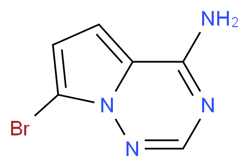 7-Bromopyrrolo[2,1-f][1,2,4]triazin-4-amine_分子结构_CAS_937046-98-5)