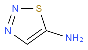 1,2,3-thiadiazol-5-amine_分子结构_CAS_4100-41-8