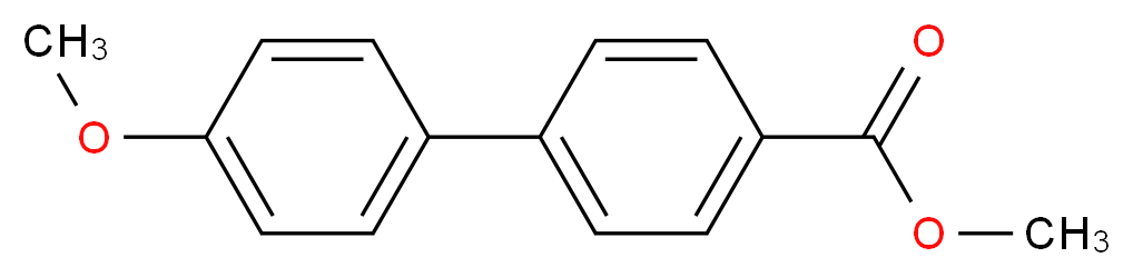 methyl 4-(4-methoxyphenyl)benzoate_分子结构_CAS_729-17-9