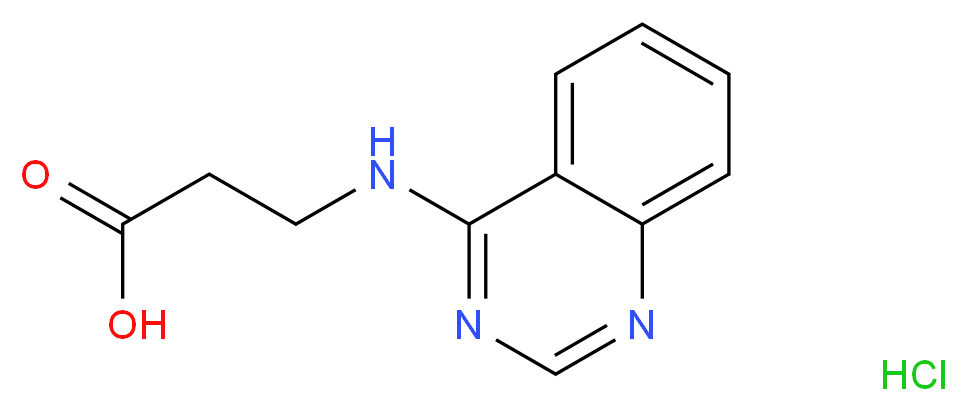3-(Quinazolin-4-ylamino)-propionic acid hydrochloride_分子结构_CAS_)