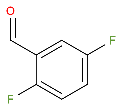 2,5-Difluorobenzaldehyde 98%_分子结构_CAS_2646-90-4)