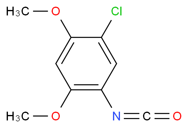 1-chloro-5-isocyanato-2,4-dimethoxybenzene_分子结构_CAS_55440-55-6