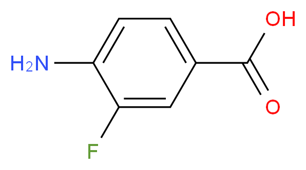 4-氨基-3-氟苯酸_分子结构_CAS_455-87-8)
