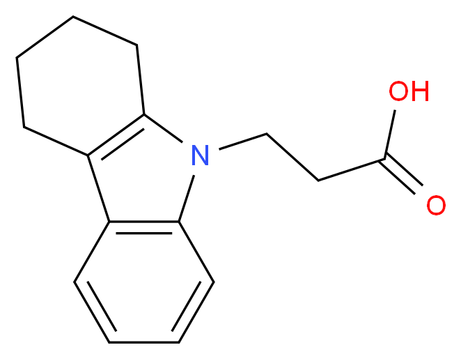 3-(3,4-dihydro-1H-carbazol-9(2H)-yl)propanoic acid_分子结构_CAS_)