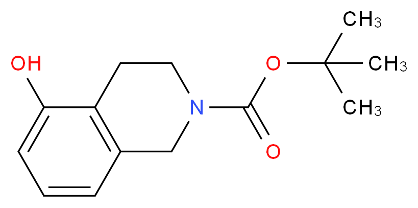 tert-Butyl 5-hydroxy-3,4-dihydroisoquinoline-2(1H)-carboxylate_分子结构_CAS_216064-48-1)