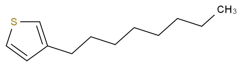 3-辛基噻吩_分子结构_CAS_65016-62-8)