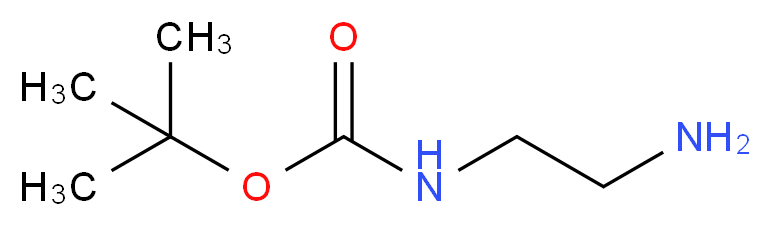 N-Boc-乙二胺_分子结构_CAS_57260-73-8)