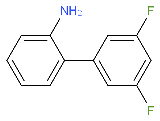 3',5'-Difluoro-[1,1'-biphenyl]-2-amine_分子结构_CAS_873056-60-1)