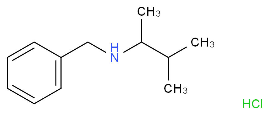 benzyl(3-methylbutan-2-yl)amine hydrochloride_分子结构_CAS_110871-35-7