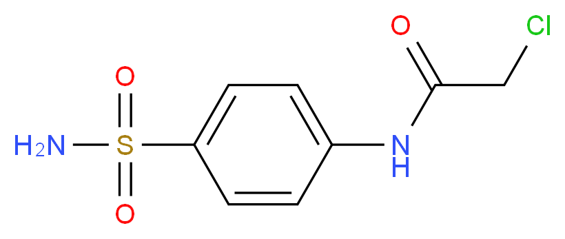 2-chloro-N-(4-sulfamoylphenyl)acetamide_分子结构_CAS_14949-01-0)