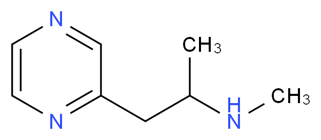 methyl[1-(pyrazin-2-yl)propan-2-yl]amine_分子结构_CAS_937642-61-0