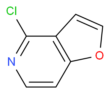 4-chlorofuro[3,2-c]pyridine_分子结构_CAS_31270-80-1